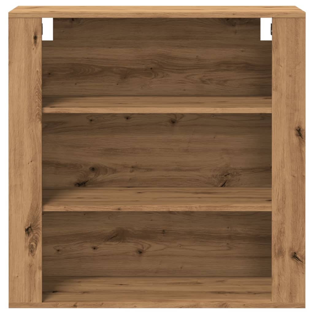 Nástěnná Skříňka Hnědý Dub 80 X 33 X 80 Cm Kompozitní Dřevo