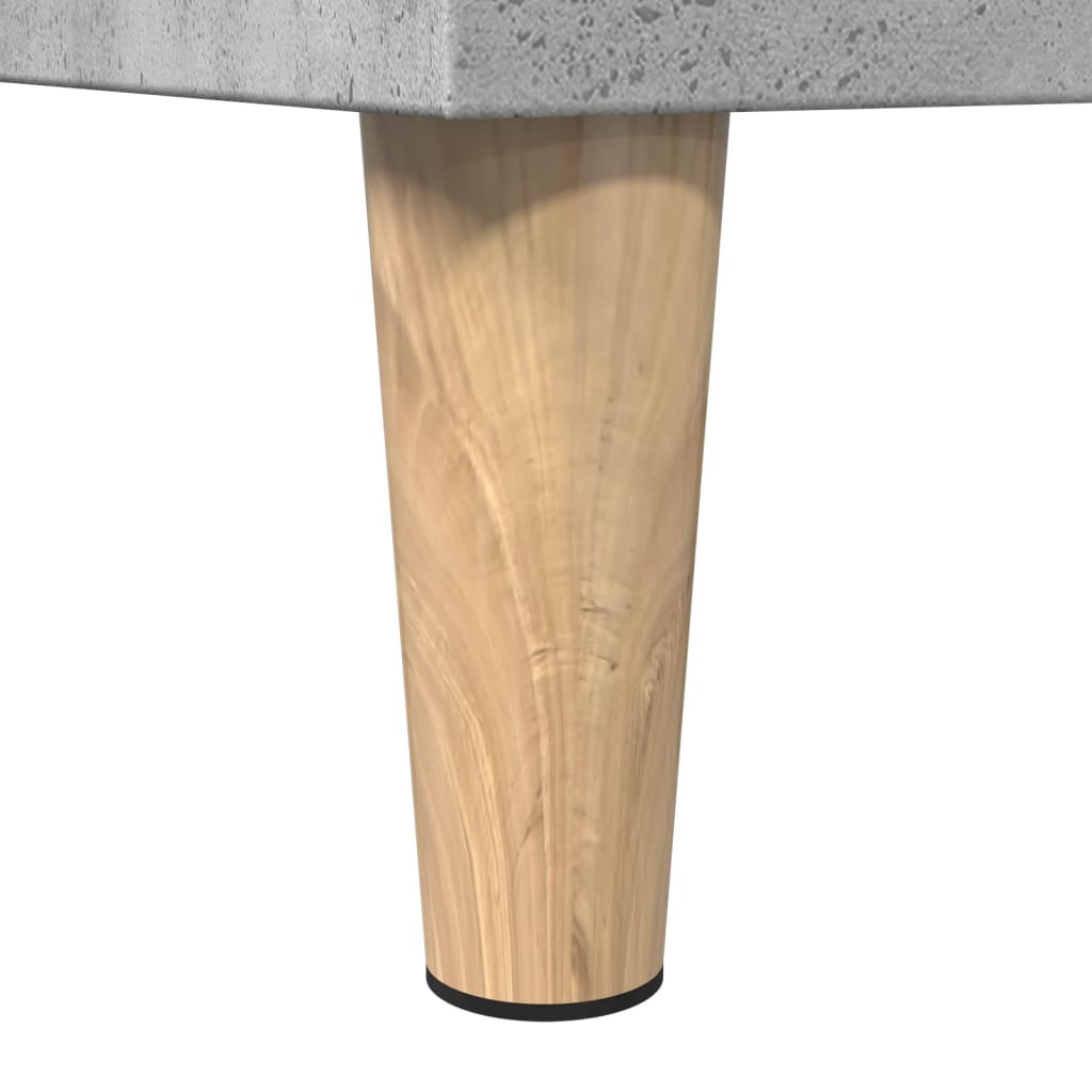 Koupelnová Skříňka Betonově Šedá 30X30X100 Cm Kompozitní Dřevo Černá
