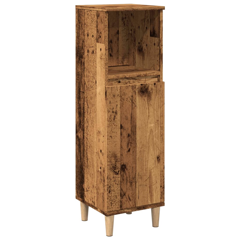 Koupelnová Skříňka Old Wood 30 X 30 X 100 Cm Kompozitní Dřevo