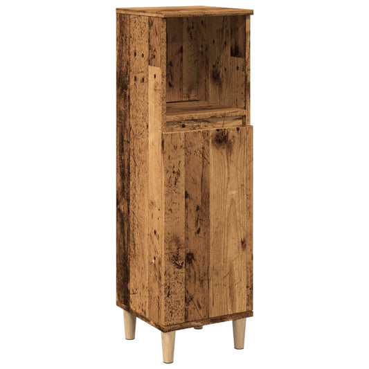 Koupelnová Skříňka Old Wood 30 X 30 X 100 Cm Kompozitní Dřevo
