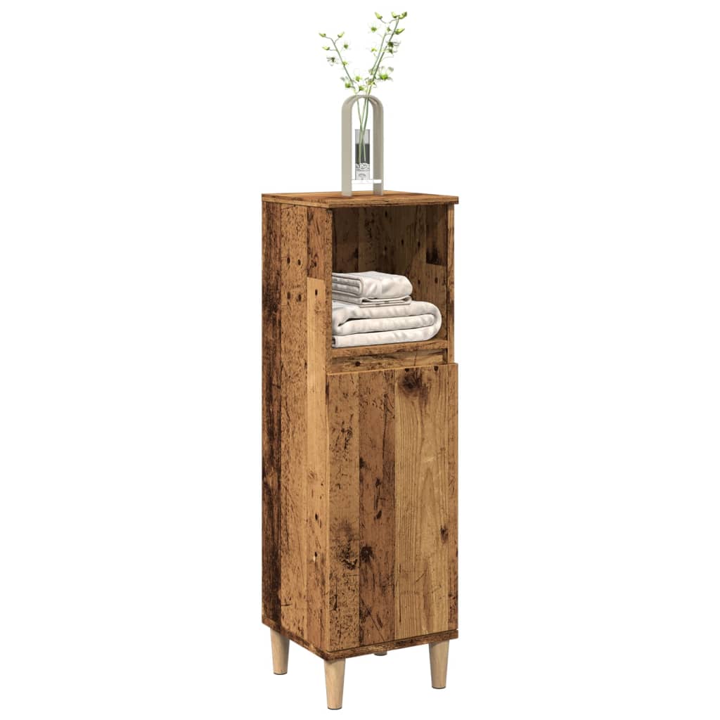Koupelnová Skříňka Old Wood 30 X 30 X 100 Cm Kompozitní Dřevo