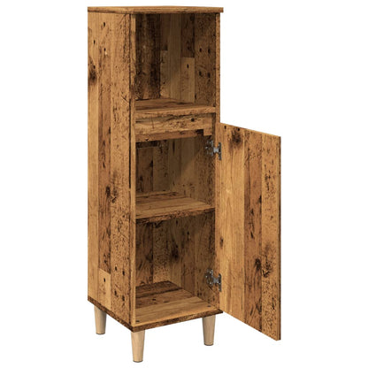 Koupelnová Skříňka Old Wood 30 X 30 X 100 Cm Kompozitní Dřevo