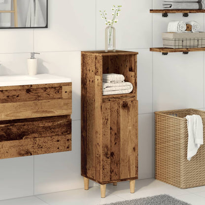 Koupelnová Skříňka Old Wood 30 X 30 X 100 Cm Kompozitní Dřevo