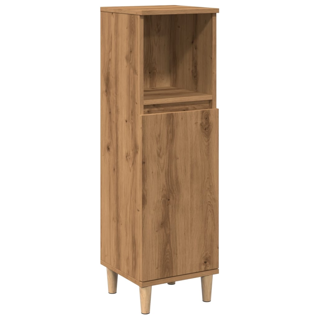 Koupelnová Skříňka 30X30X100 Cm Kompozitní Dřevo