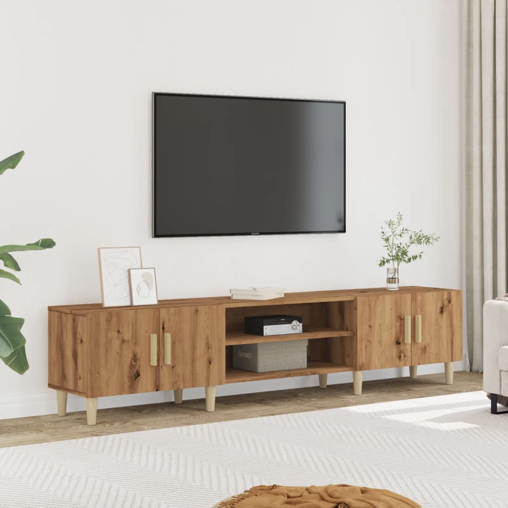 Tv Skříňka Betonově Šedá 180 X 31,5 X 40 Cm Kompozitní Dřevo