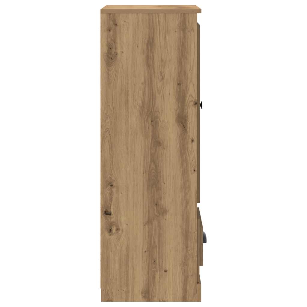 Skříň Highboard Dub Artisan 36 X 35,5 X 103,5 Kompozitní Dřevo