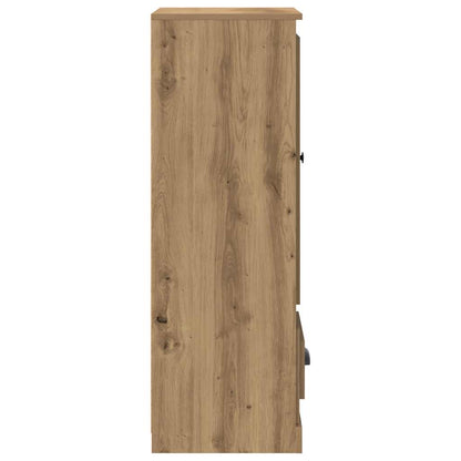 Skříň Highboard Dub Artisan 36 X 35,5 X 103,5 Kompozitní Dřevo