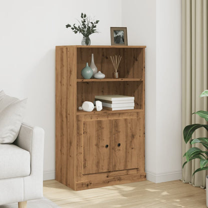 Skříň Highboard Šedá Sonoma 60 X 35,5 X 103,5 Kompozitní Dřevo