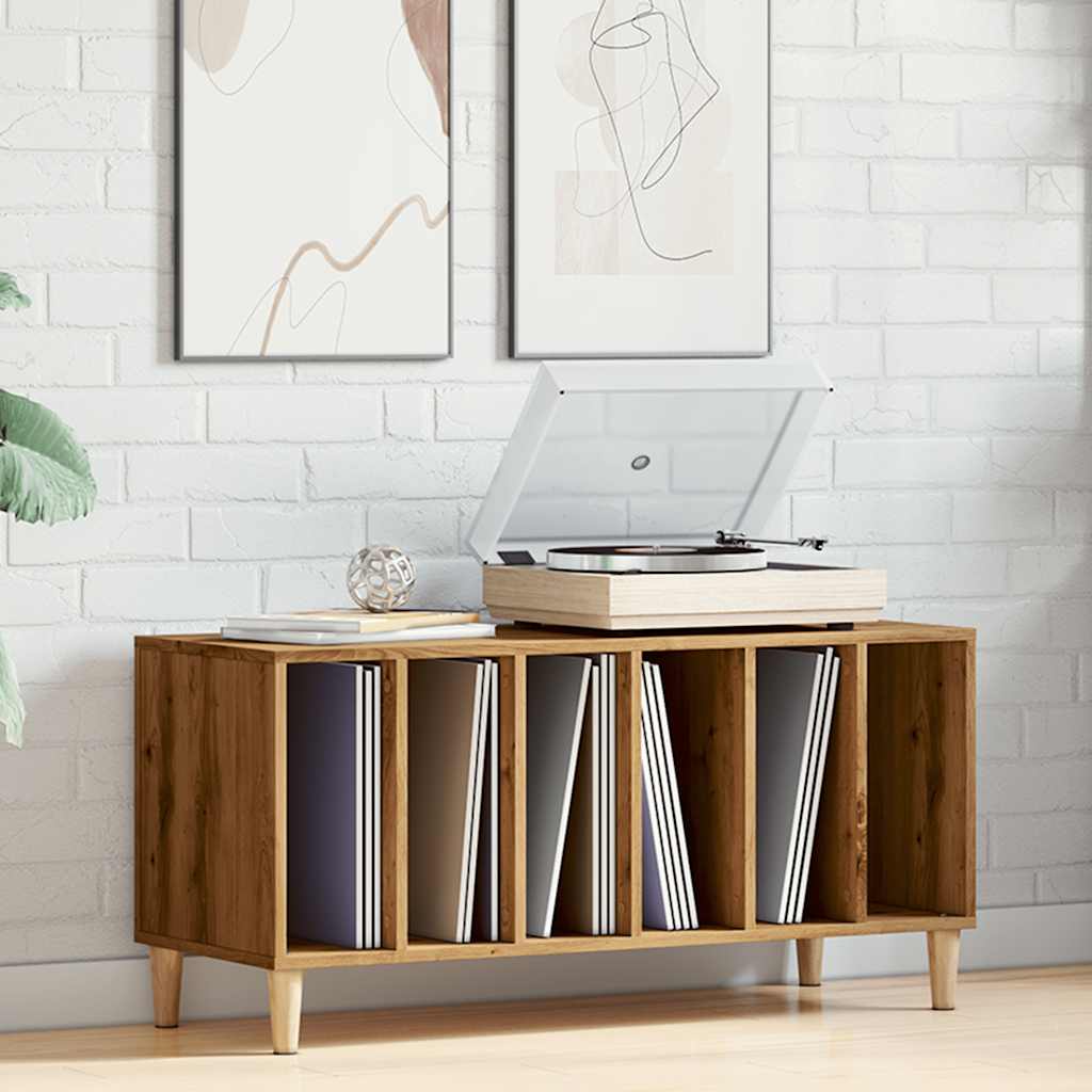 Skříňka Na Lp Desky Dub Artisan 100X38X48 Cm Kompozitní Dřevo