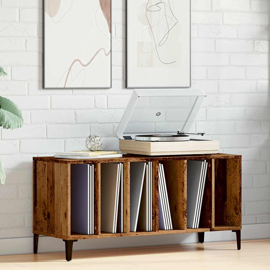 Skříňka Na Lp Desky Old Wood 100 X 38 X 48 Cm Kompozitní Dřevo