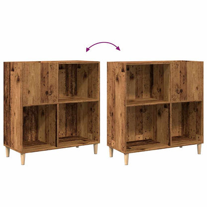 Skříňka Na Lp Desky Old Wood 84,5 X 38 X 89 Cm Kompozitní Dřevo Dub Artisan