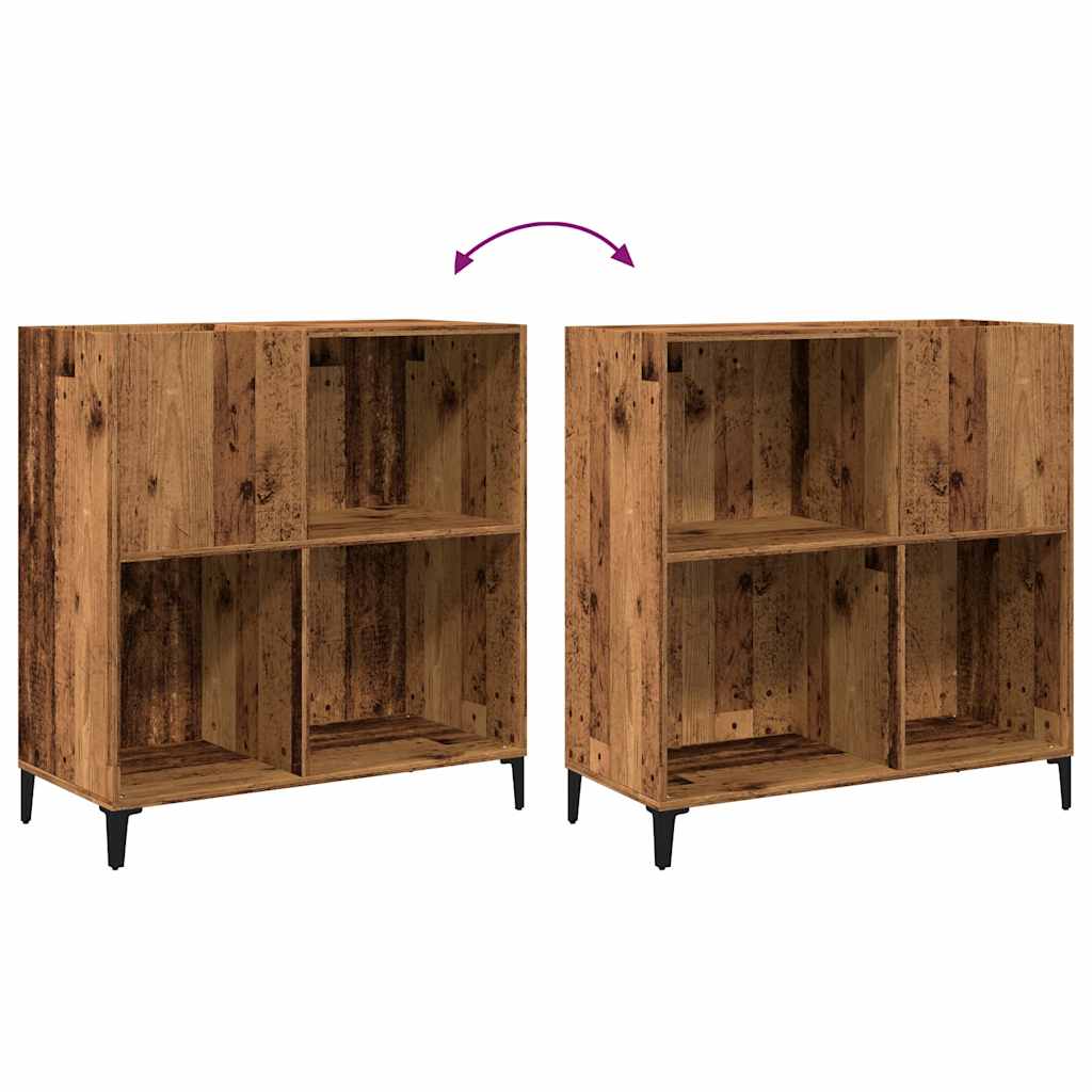 Skříňka Na Lp Desky Old Wood 84,5 X 38 X 89 Cm Kompozitní Dřevo Dub Artisan