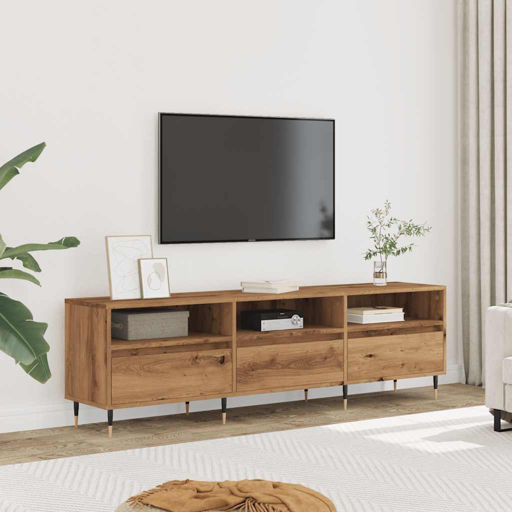 Tv Skříňka Dub Artisan 150 X 30 X 44,5 Cm Kompozitní Dřevo