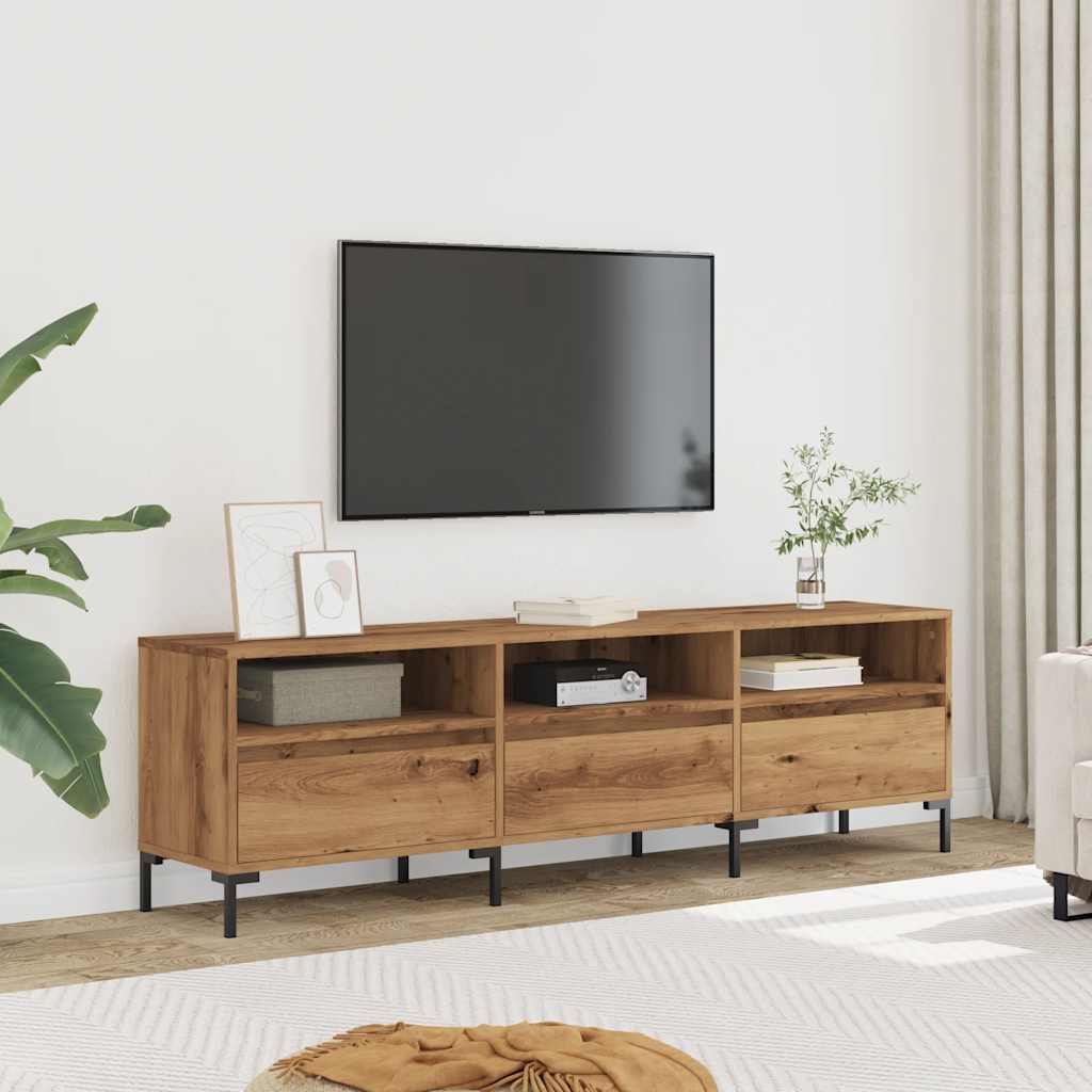 Tv Skříňka Dub Artisan 150 X 30 X 44,5 Cm Kompozitní Dřevo