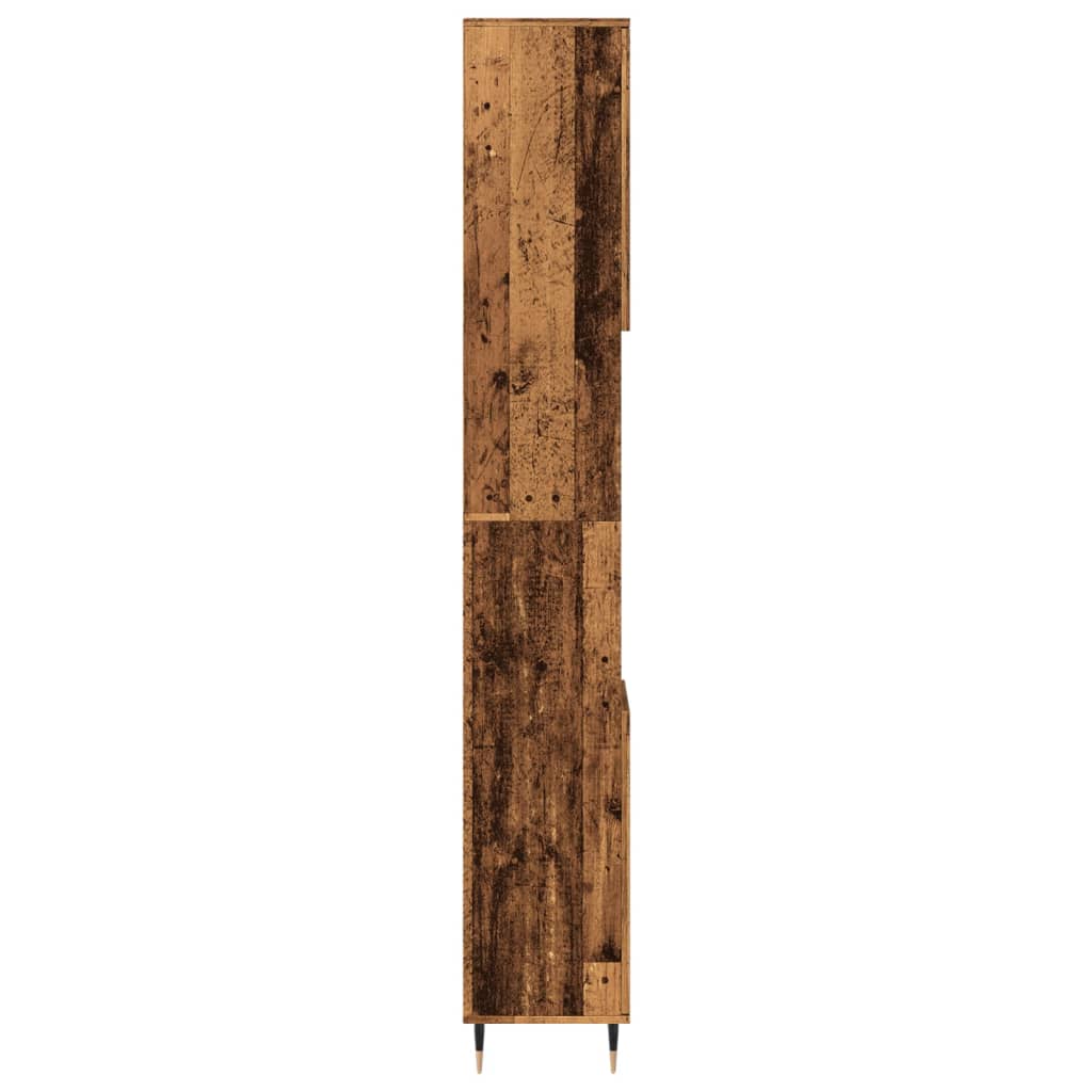 Koupelnová Skříňka Old Wood 30 X 30 X 190 Cm Kompozitní Dřevo