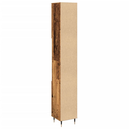 Koupelnová Skříňka Old Wood 30 X 30 X 190 Cm Kompozitní Dřevo