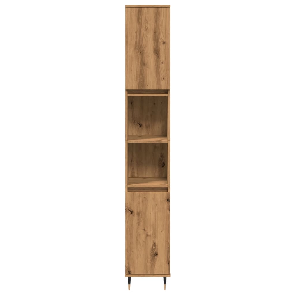 Koupelnová Skříňka 30X30X190 Cm Kompozitní Dřevo
