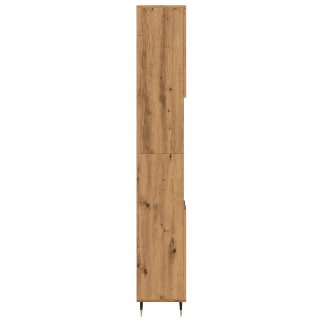 Koupelnová Skříňka 30X30X190 Cm Kompozitní Dřevo