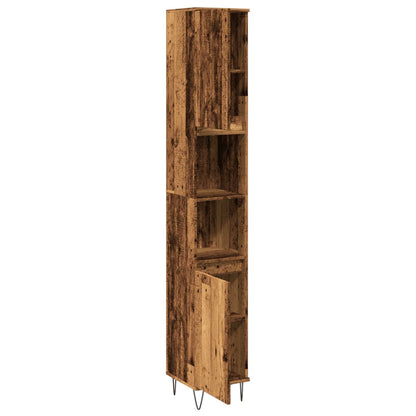 Koupelnová Skříňka Old Wood 30 X 30 X 190 Cm Kompozitní Dřevo