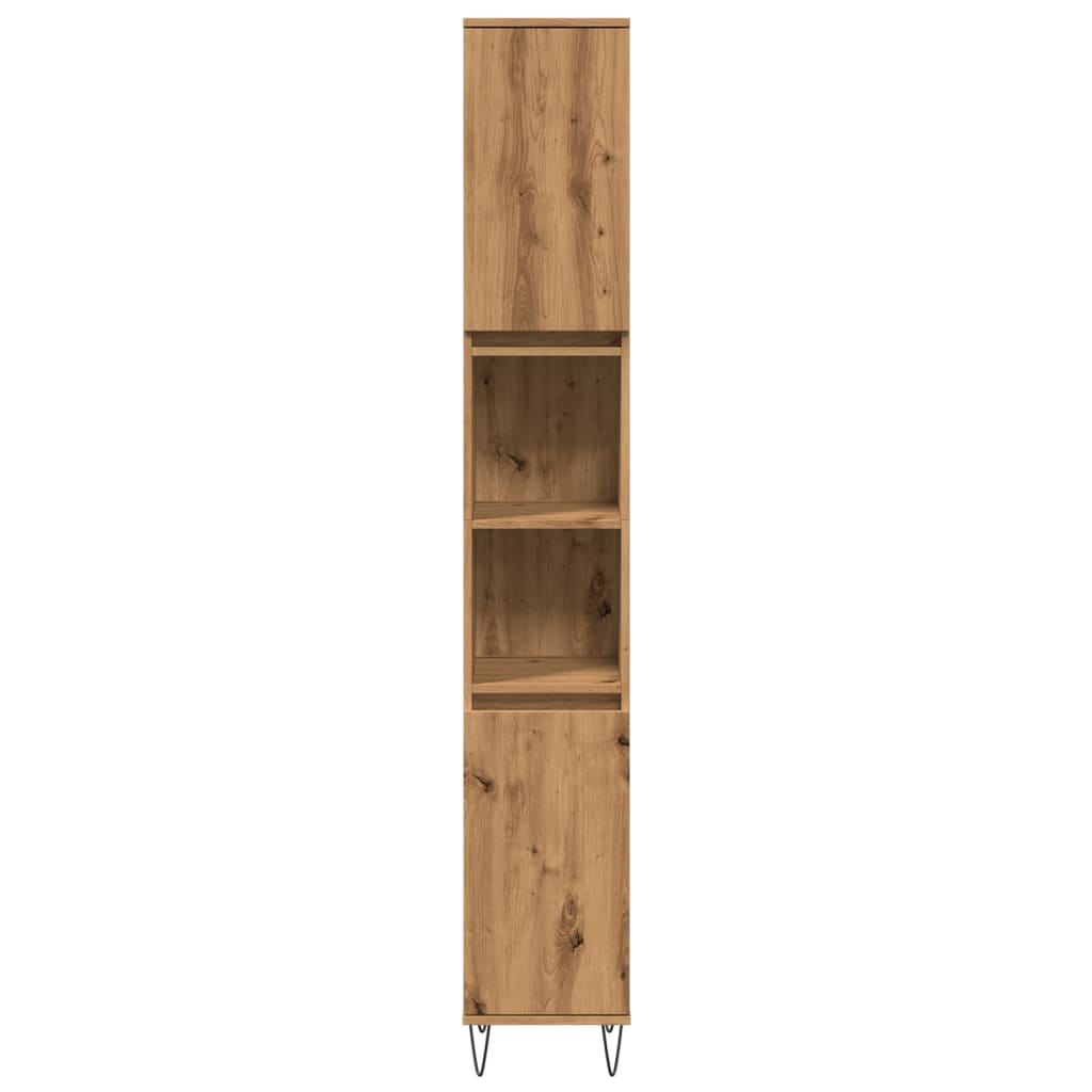 Koupelnová Skříňka 30X30X190 Cm Kompozitní Dřevo