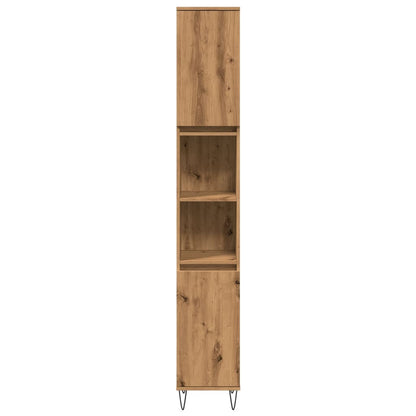 Koupelnová Skříňka 30X30X190 Cm Kompozitní Dřevo
