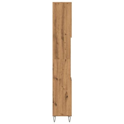 Koupelnová Skříňka 30X30X190 Cm Kompozitní Dřevo