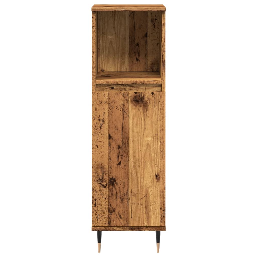 Koupelnová Skříňka Old Wood 30 X 30 X 100 Cm Kompozitní Dřevo