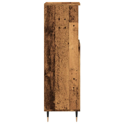 Koupelnová Skříňka Old Wood 30 X 30 X 100 Cm Kompozitní Dřevo