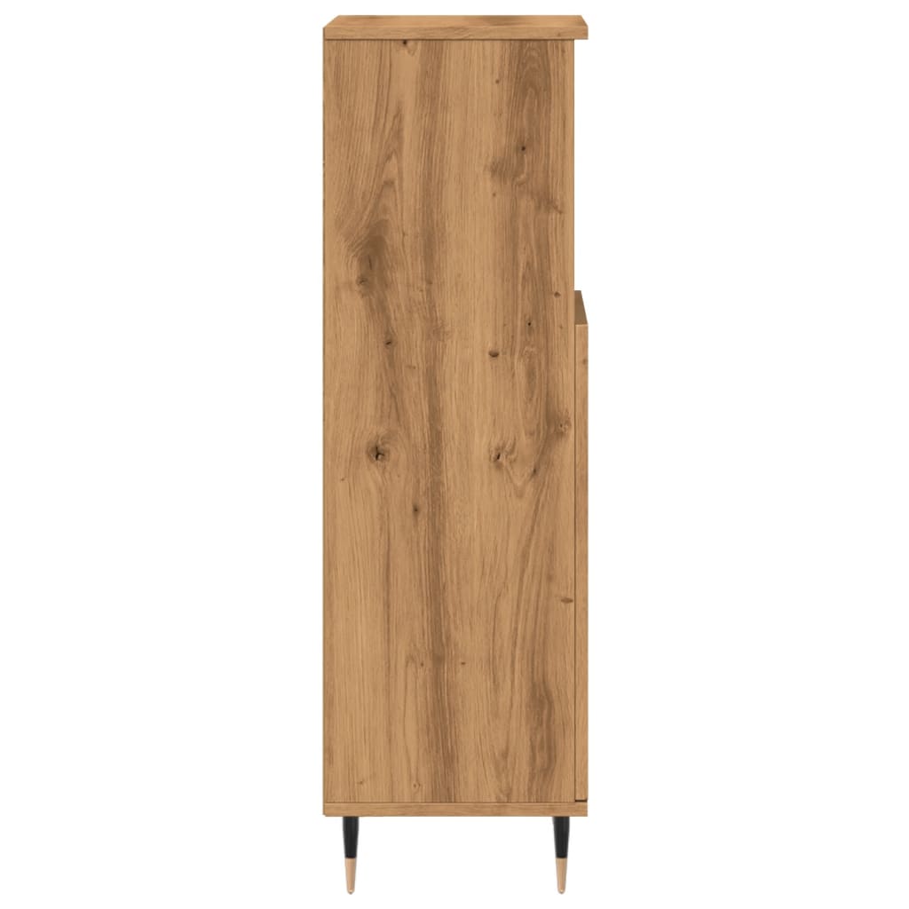Koupelnová Skříňka 30X30X100 Cm Kompozitní Dřevo