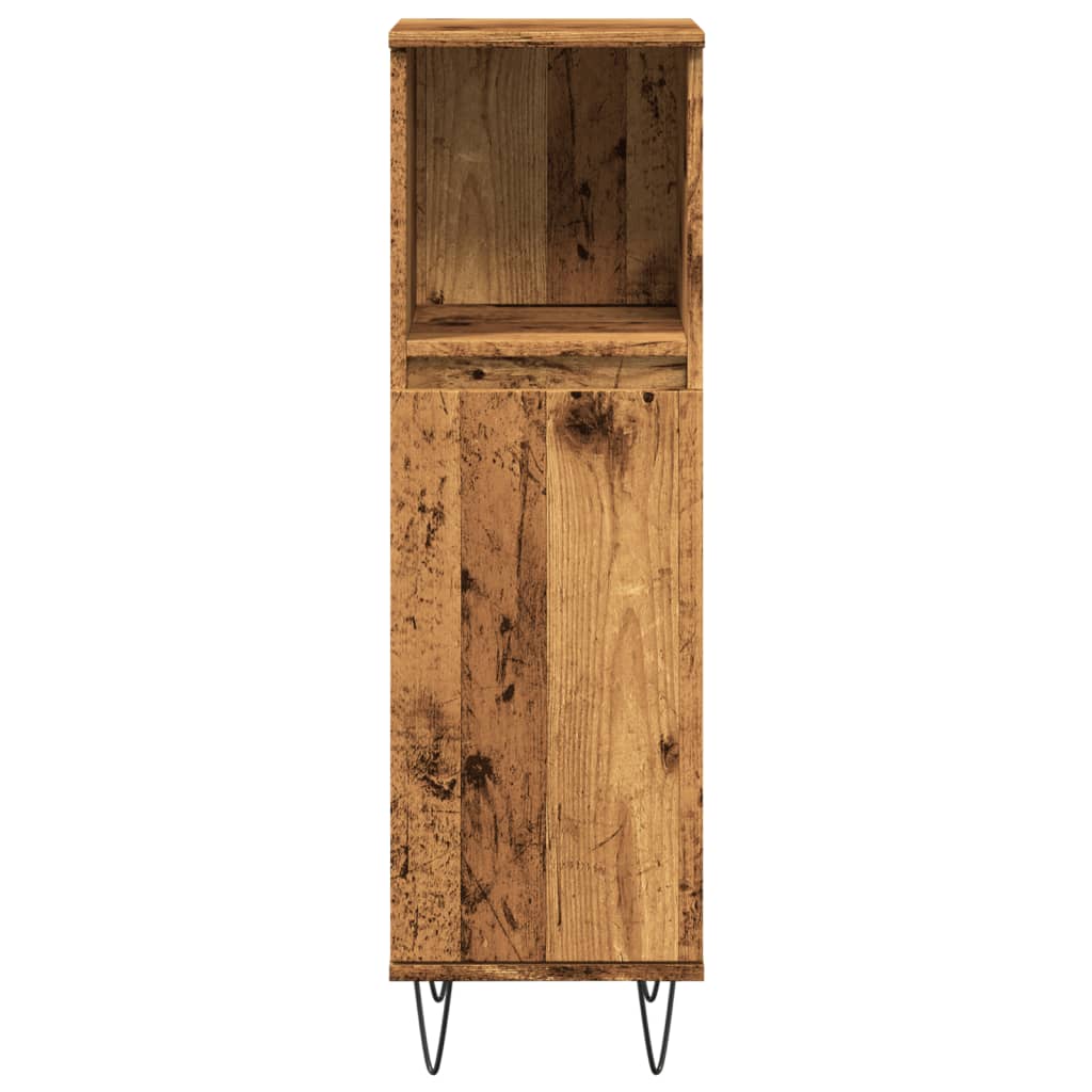 Koupelnová Skříňka Old Wood 30 X 30 X 100 Cm Kompozitní Dřevo