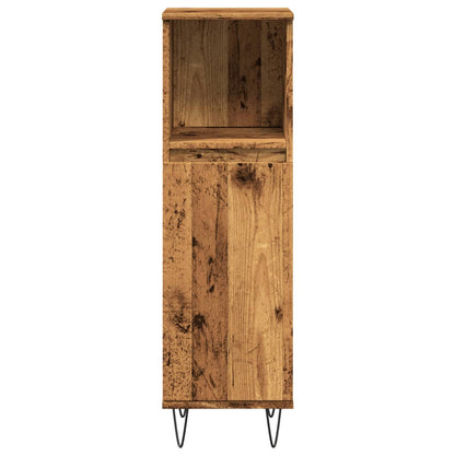 Koupelnová Skříňka Old Wood 30 X 30 X 100 Cm Kompozitní Dřevo