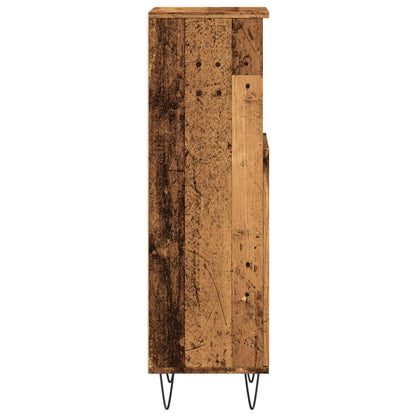 Koupelnová Skříňka Old Wood 30 X 30 X 100 Cm Kompozitní Dřevo