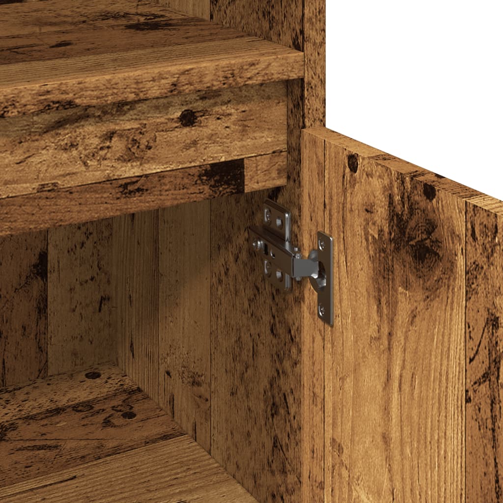 Koupelnová Skříňka Old Wood 30 X 30 X 100 Cm Kompozitní Dřevo
