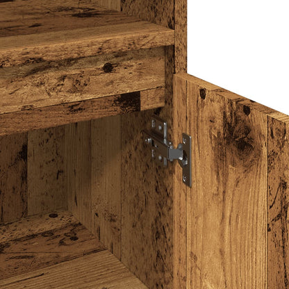 Koupelnová Skříňka Old Wood 30 X 30 X 100 Cm Kompozitní Dřevo