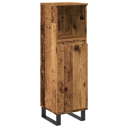 Koupelnová Skříňka Old Wood 30 X 30 X 100 Cm Kompozitní Dřevo