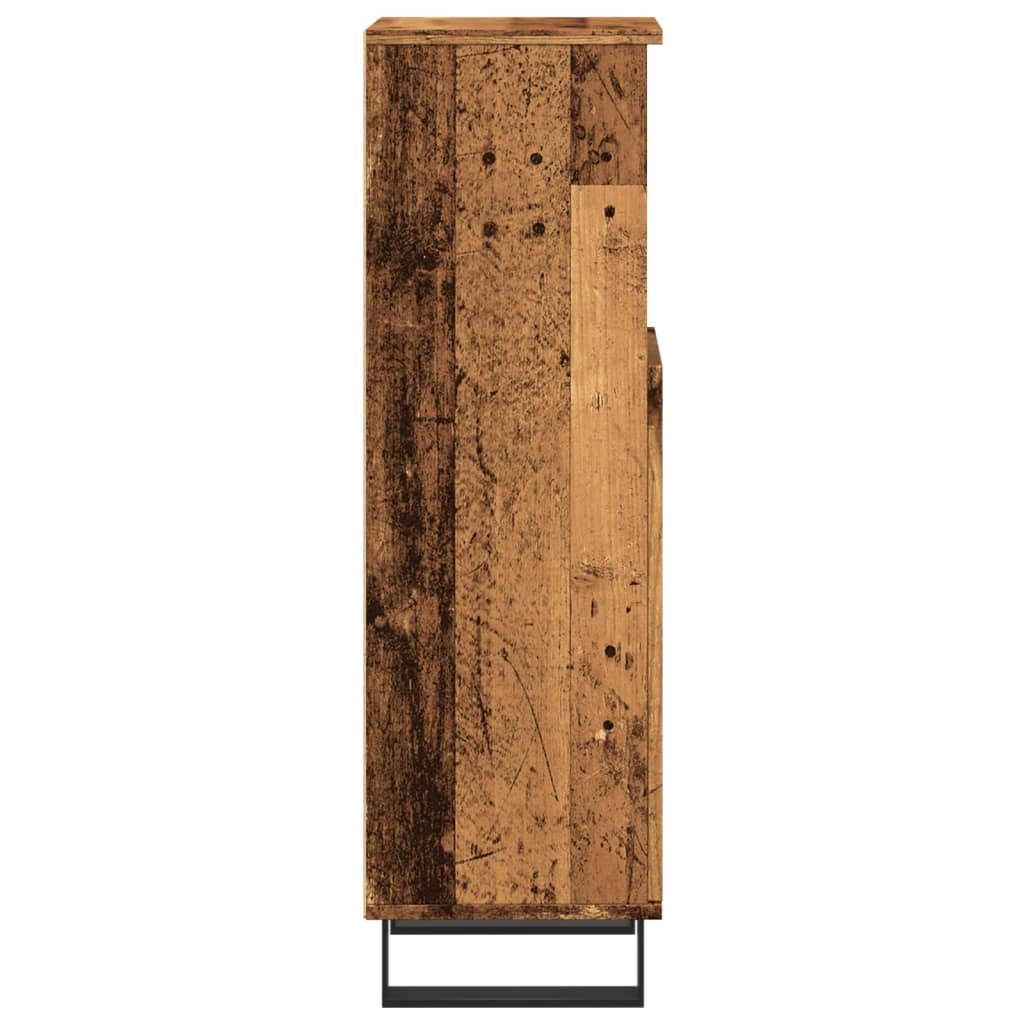 Koupelnová Skříňka Old Wood 30 X 30 X 100 Cm Kompozitní Dřevo