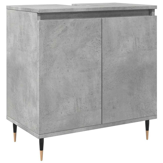 Koupelnová Skříňka Betonově Šedá 58X33X60 Cm Kompozitní Dřevo