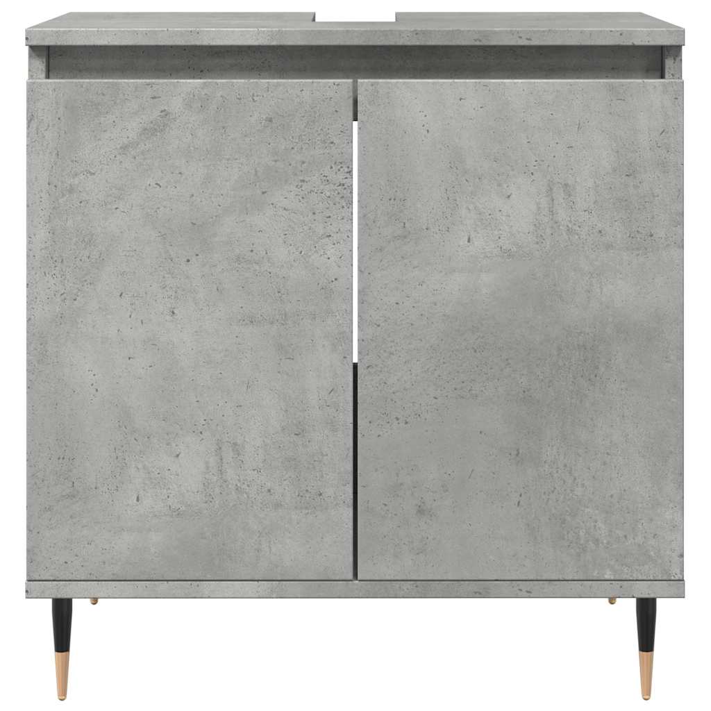 Koupelnová Skříňka Betonově Šedá 58X33X60 Cm Kompozitní Dřevo