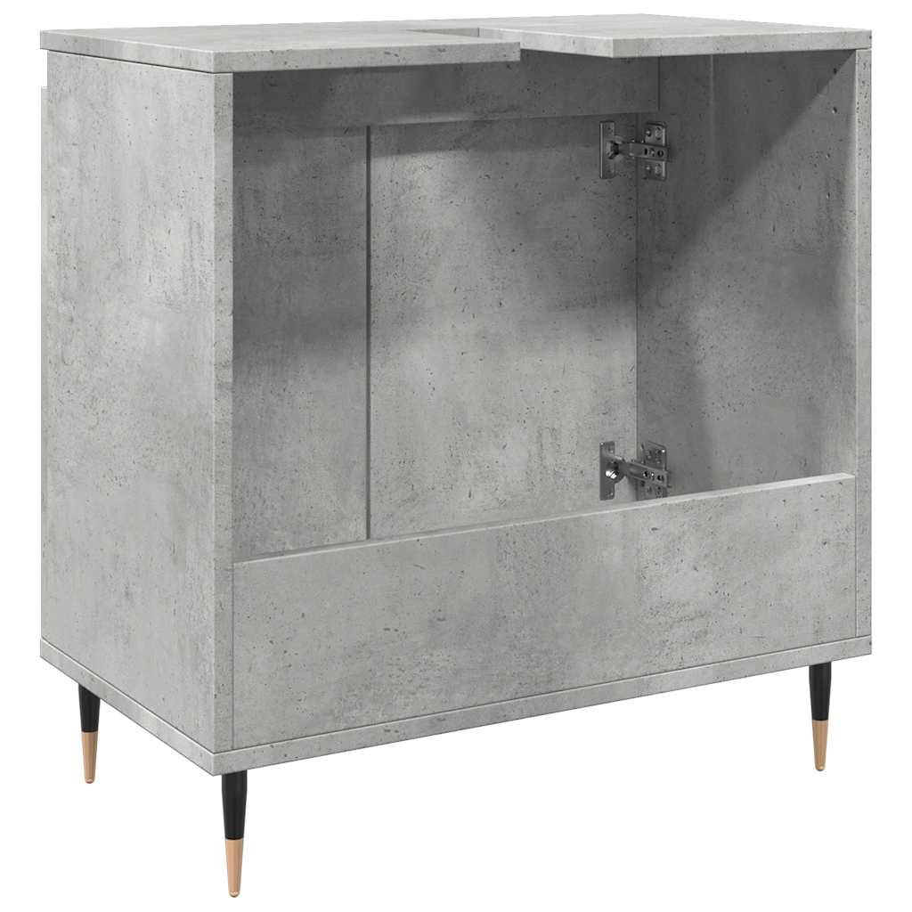 Koupelnová Skříňka Betonově Šedá 58X33X60 Cm Kompozitní Dřevo