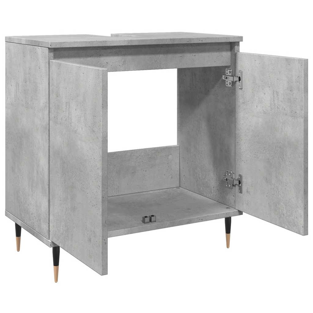 Koupelnová Skříňka Betonově Šedá 58X33X60 Cm Kompozitní Dřevo