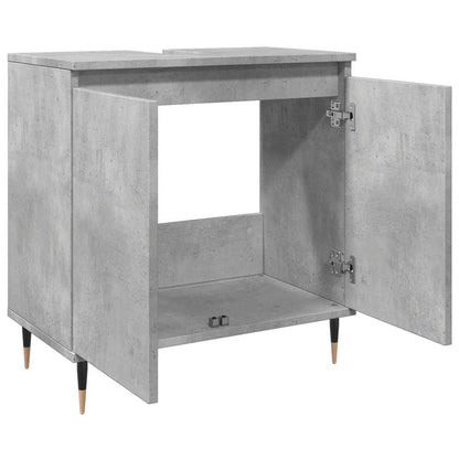 Koupelnová Skříňka Betonově Šedá 58X33X60 Cm Kompozitní Dřevo