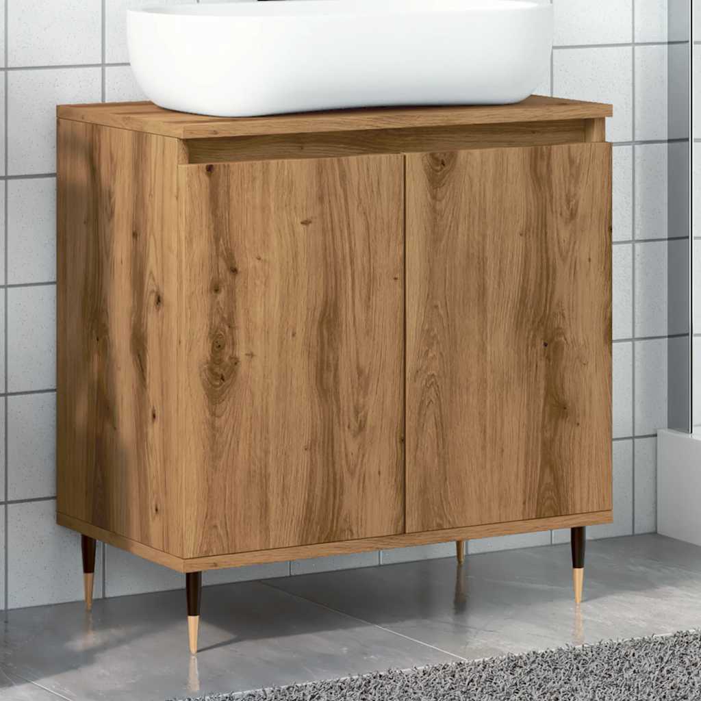 Koupelnová Skříňka 58 X 33 X 60 Cm Kompozitní Dřevo