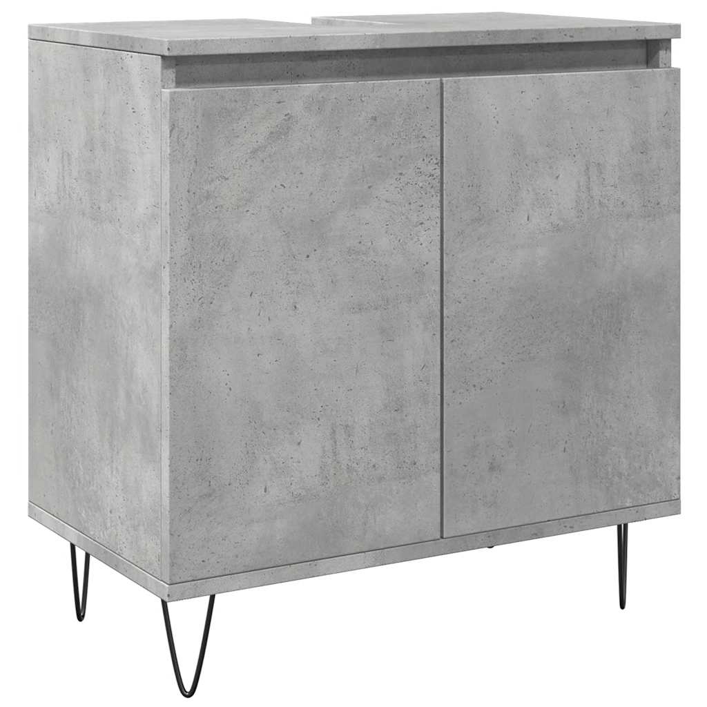 Koupelnová Skříňka Betonově Šedá 58X33X60 Cm Kompozitní Dřevo