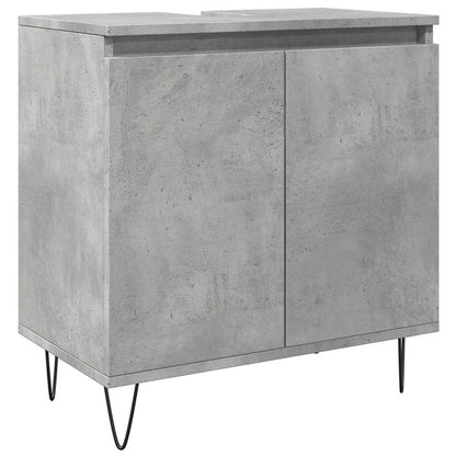 Koupelnová Skříňka Betonově Šedá 58X33X60 Cm Kompozitní Dřevo