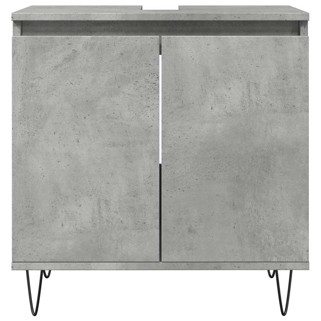 Koupelnová Skříňka Betonově Šedá 58X33X60 Cm Kompozitní Dřevo