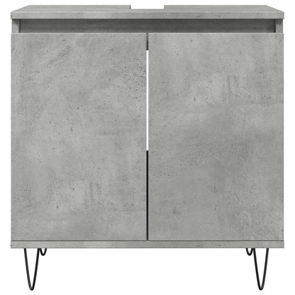 Koupelnová Skříňka Betonově Šedá 58X33X60 Cm Kompozitní Dřevo