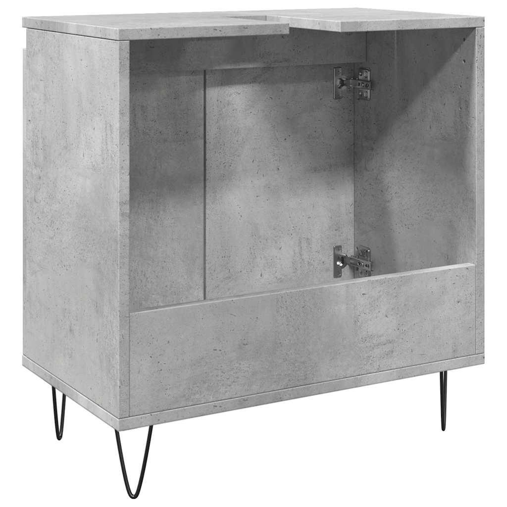 Koupelnová Skříňka Betonově Šedá 58X33X60 Cm Kompozitní Dřevo