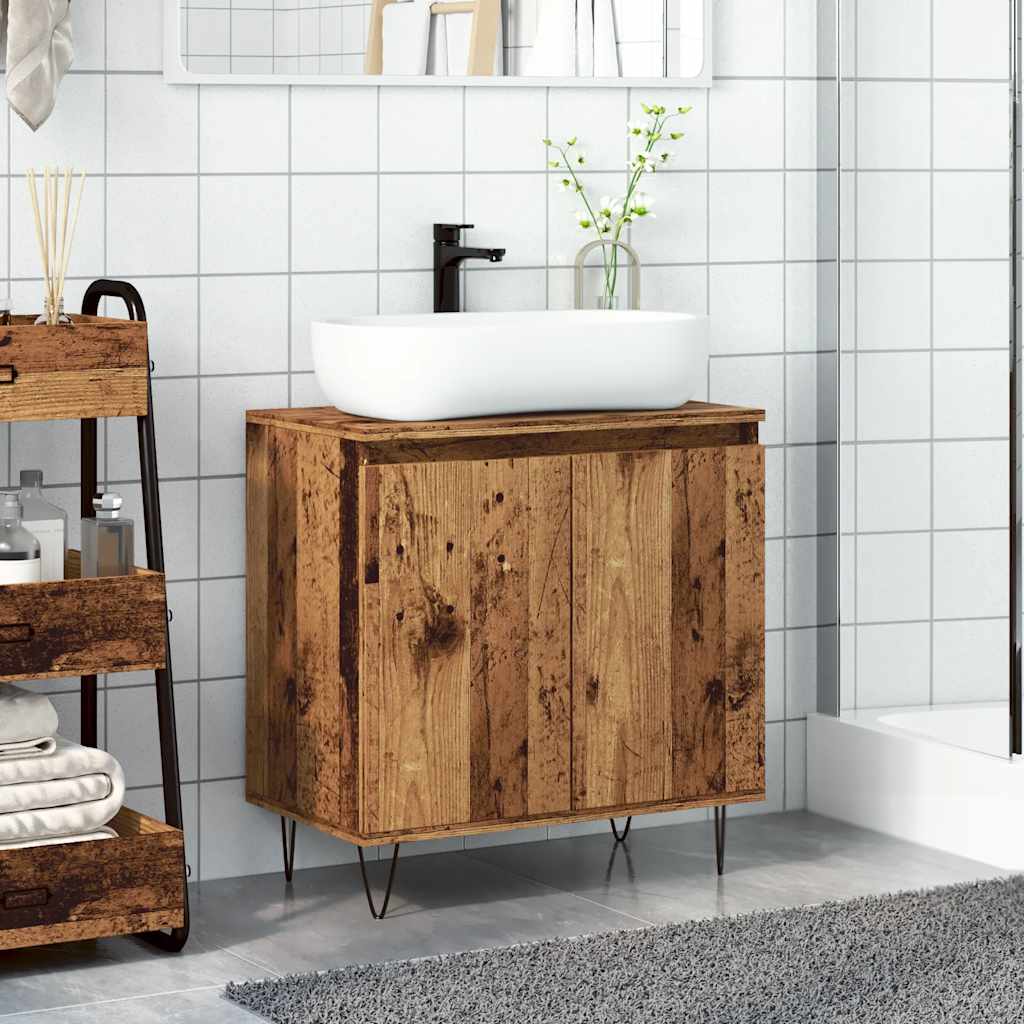 Koupelnová Skříňka Old Wood 58 X 33 X 60 Cm Kompozitní Dřevo
