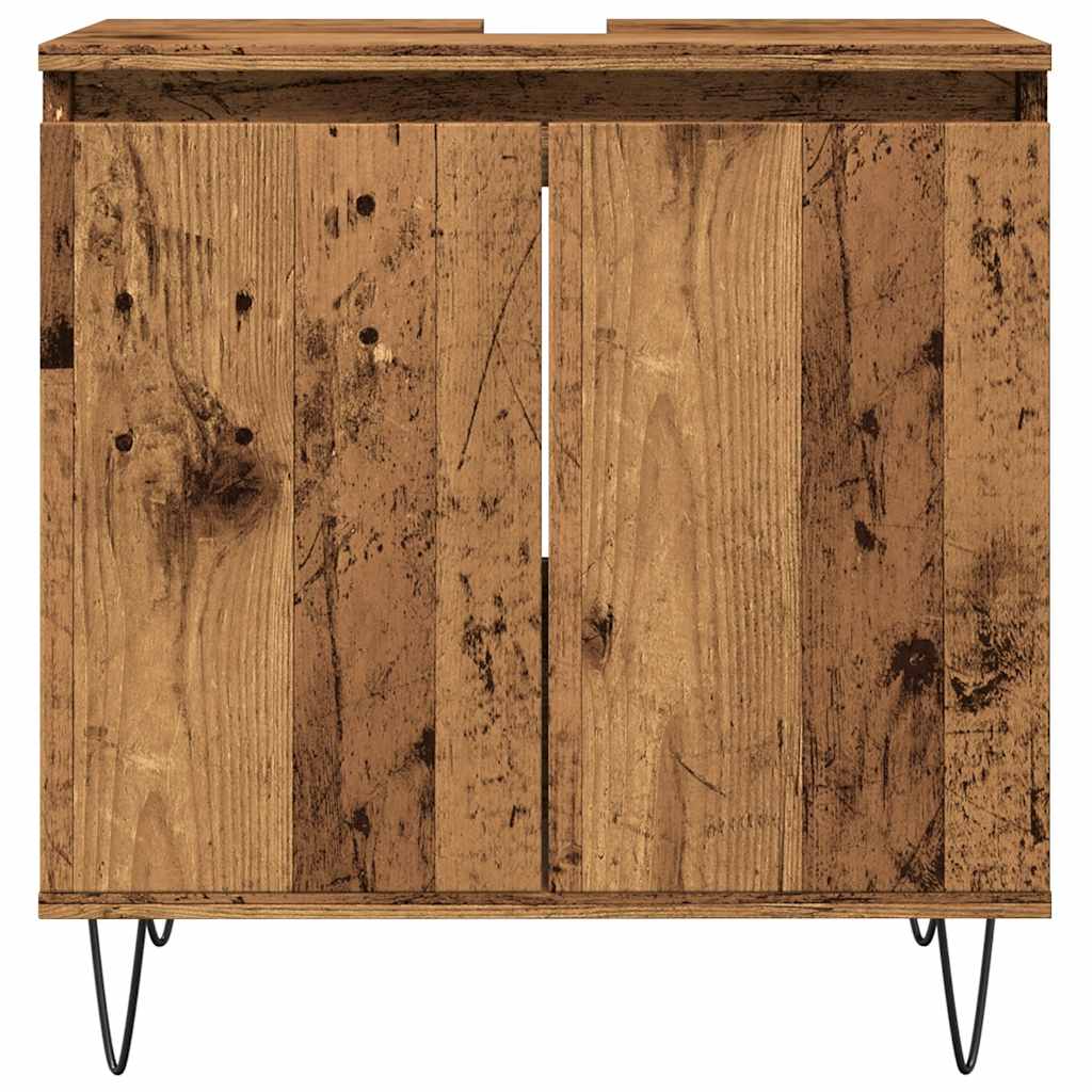 Koupelnová Skříňka Old Wood 58 X 33 X 60 Cm Kompozitní Dřevo