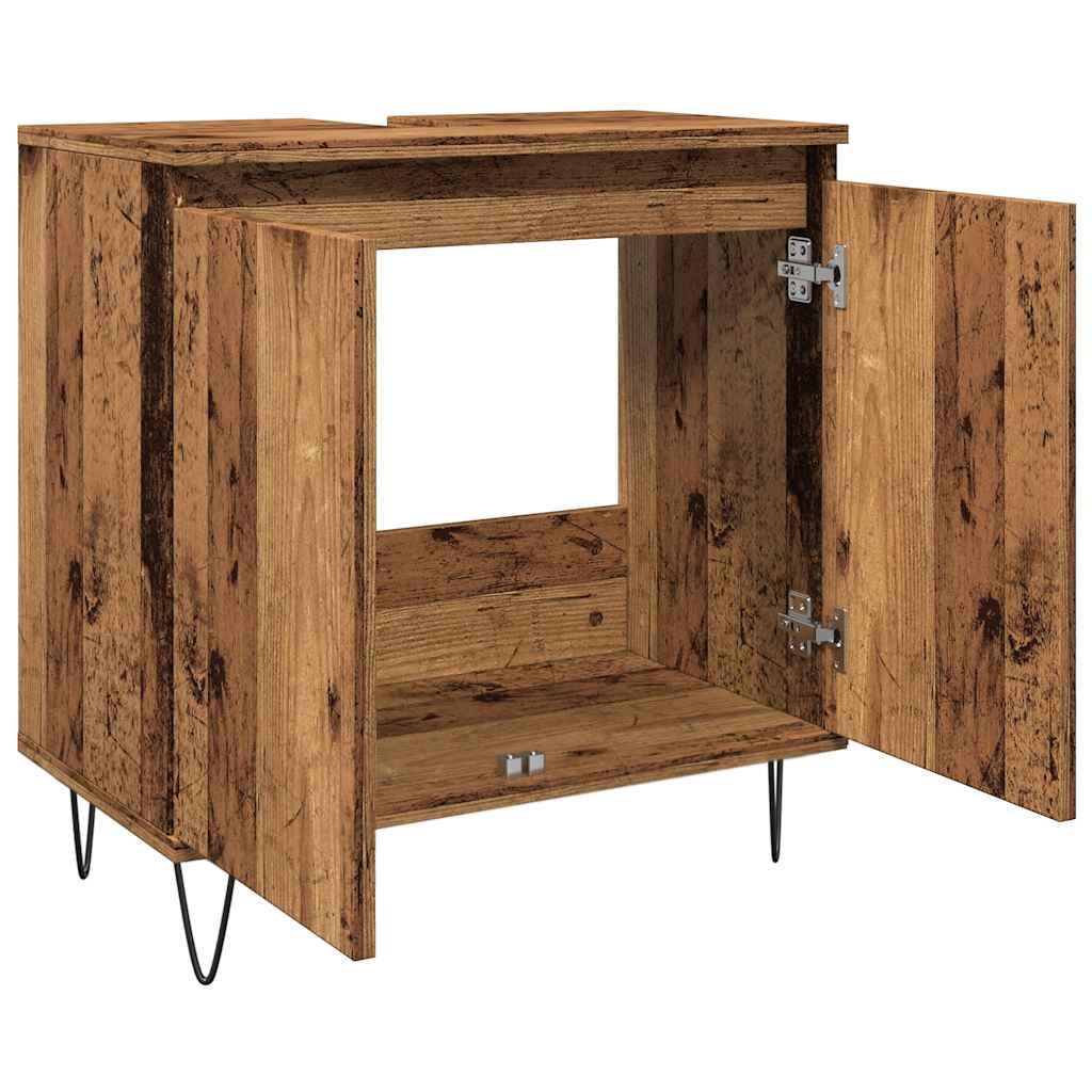 Koupelnová Skříňka Old Wood 58 X 33 X 60 Cm Kompozitní Dřevo